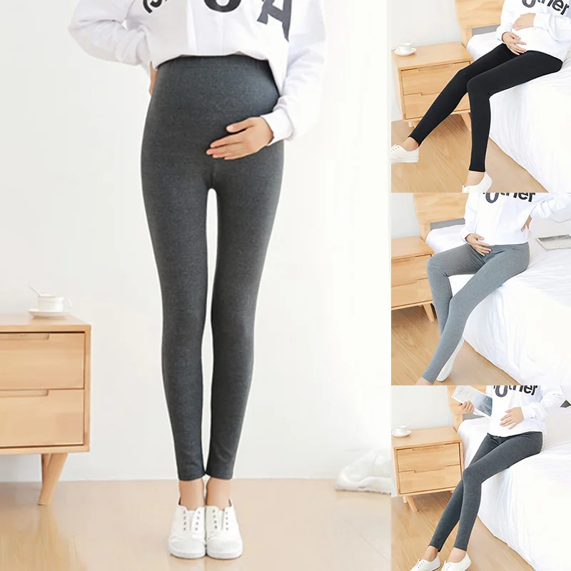 

Spring Autumn Maternity Pants Cotton Blend Nursing Prop Belly Pregnant Women Casual Trouser FJ88