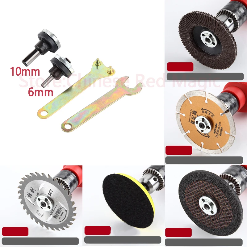 Cutting Machine 6mm/10mm Spindle Adapter M10 For Grinding Polishing