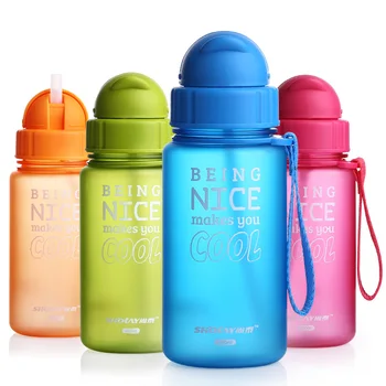 

Baby Water Bottle 400ml With Straw Water Bottle For Children Kids Feeding Cup Enfant Drinking Cup Sport Using Hot Sale