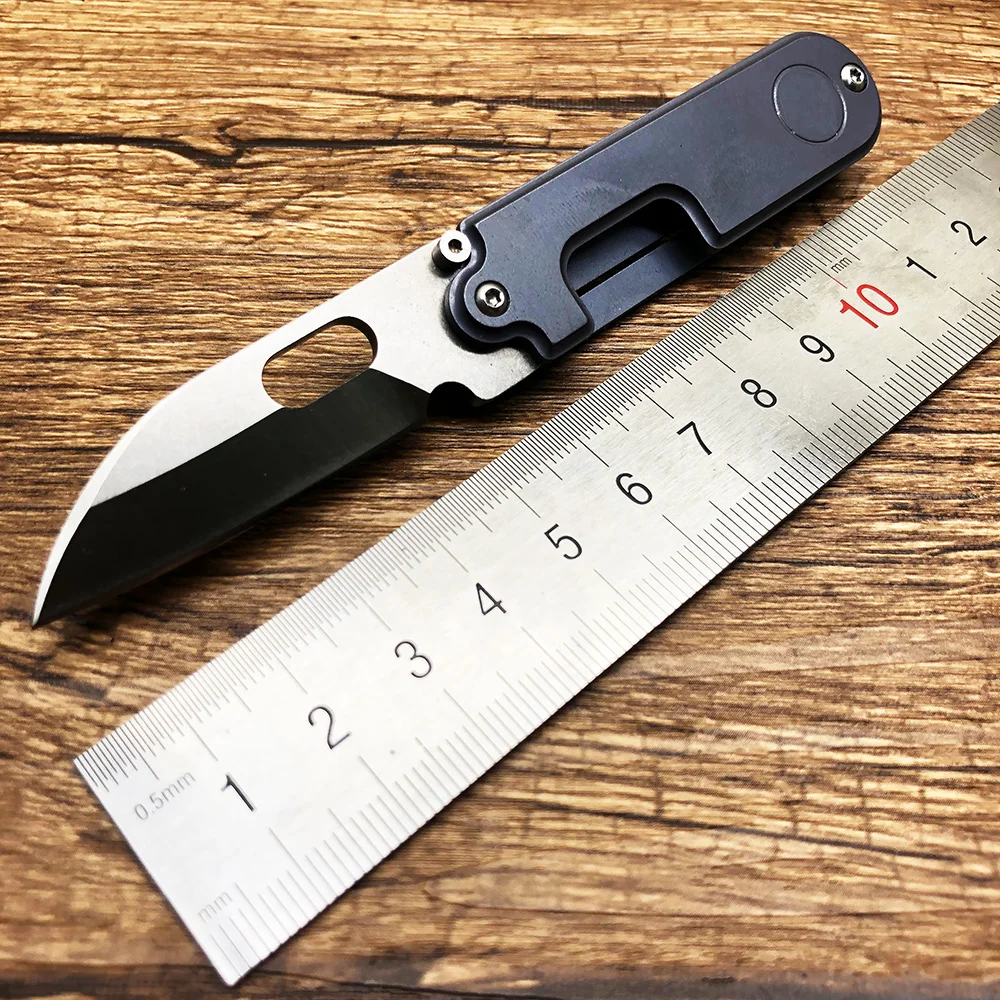 

Bean S35VN Blade Titanium Handle Folding Knives Mini Butcher Survival SR Pocket Key Chain Camping Hunting Knife EDC Tools