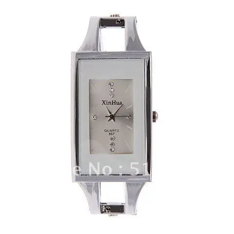 Fashionable Xinhua Bracelet Wrist Watch with Rectangle Shape and White band -- 557 - 52884 |
