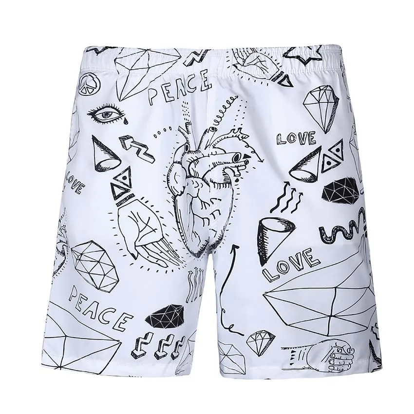 

Men Printed Beach Shorts Quick Dry Running Shorts Swimwear Swimsuit Swim Trunks Beachwear Beach Pants Board Shorts Plus Size