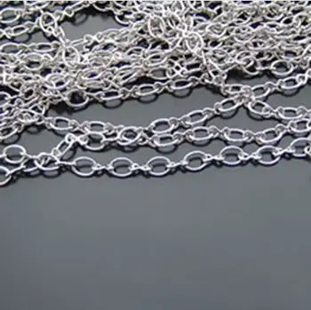 

colored chain 8 shape chain 4.5*3.5mm silver necklace chain 5 meters / lot free shipping