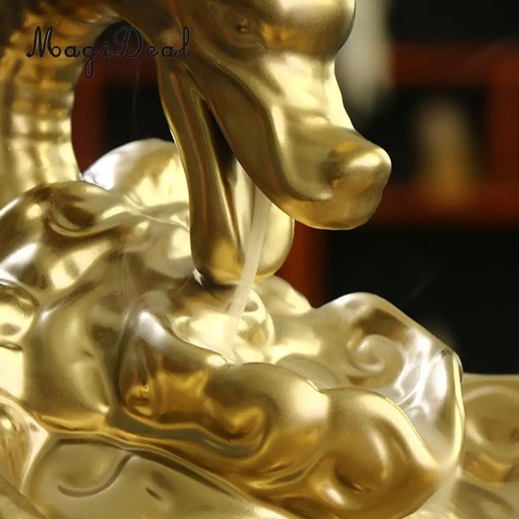 Traditional Chinese Dragon Incense Holder Porcelain Backflow Incense Burner Smoke Tower Incense Burners