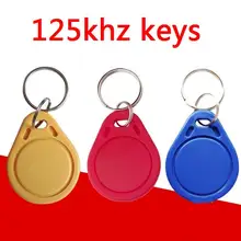 100 шт./лот RFID 125 кГц метки TK4100 Rfid карты ключ Токена Rfid Метка доступа Управление Acceso в едином положении во время занятий легкой атлетикой, 3 цвета смарт-карт ID брелков