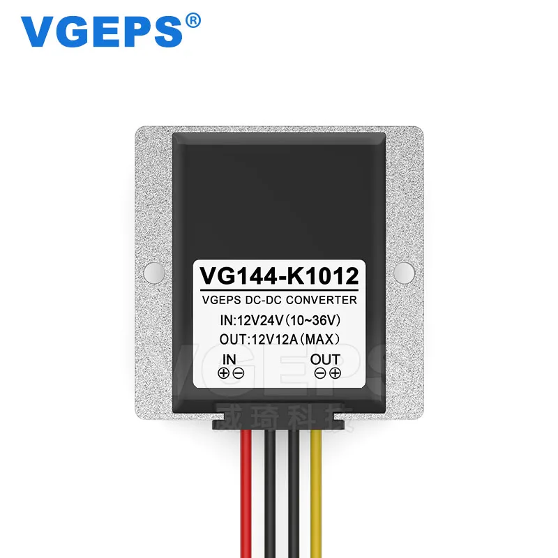 10~ 36V to 12V 12A DC преобразователь питания 12 V-24 V to 12V понижающий регулятор мощности для автомобильного источника питания