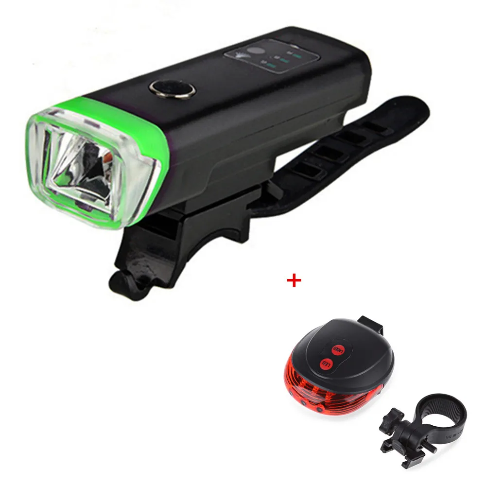 USB Перезаряжаемый водостойкий MTB горный велосипед светодиодный велосипед велосипедный фонарь Передний светодиодная фара для велосипеда Велоспорт Смарт индукция фонарик - Цвет: Version 1 n tailight