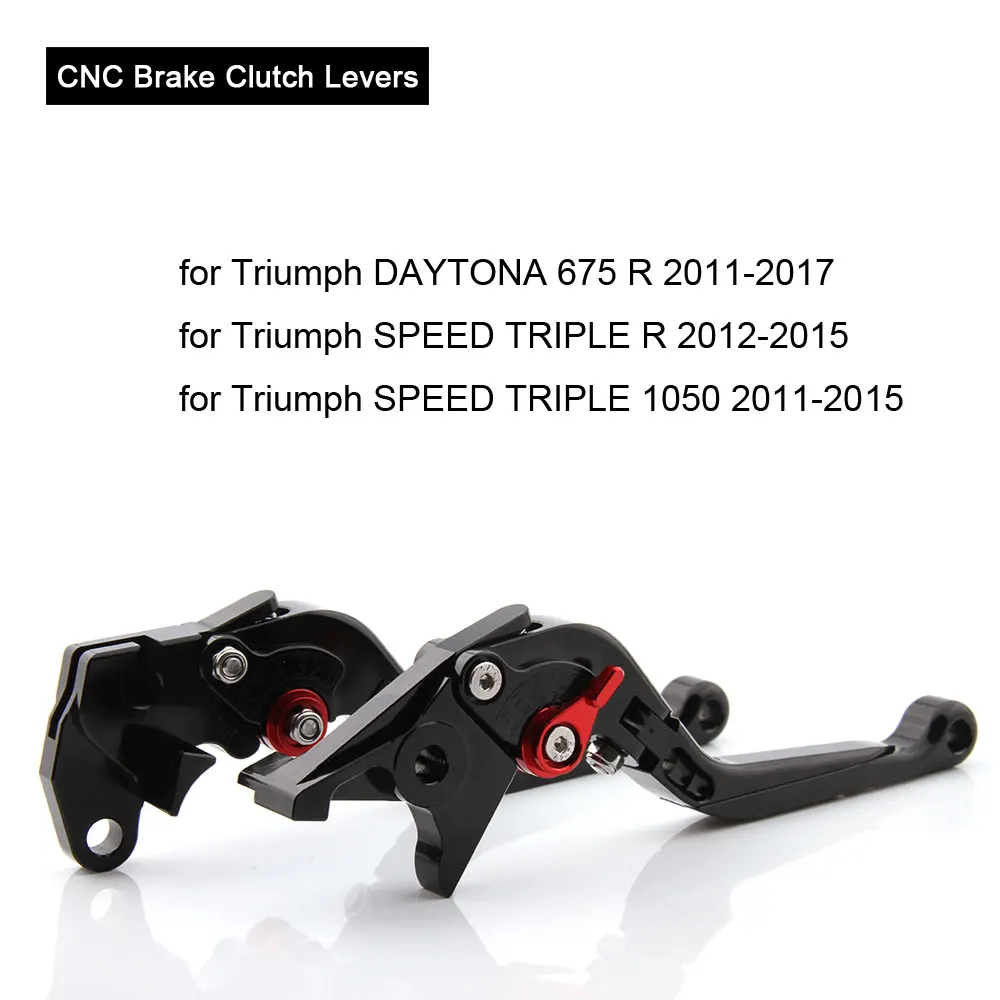 CNC рычаги для Triumph Daytona 675 Скорость тройной R 1050 Мотоцикл Регулируемые Складные