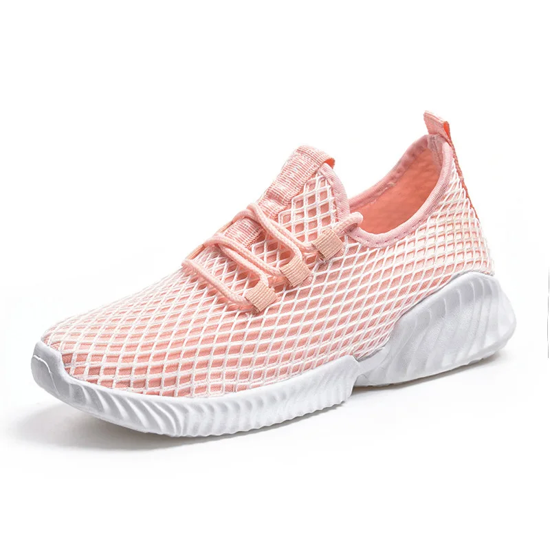 

Breathable Women's Shoes Mesh Flat With Cotton Ankle Shoes Casual Walking Stripe Sneakers Loafers Soft Shoes Female Footwear