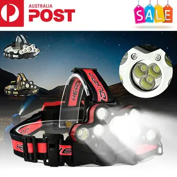 

120000LM 9*t6 headlight LED Smuxi headlamp 6 modes head light waterproof flashlight zoomable hand touch use 18650 for outdoor