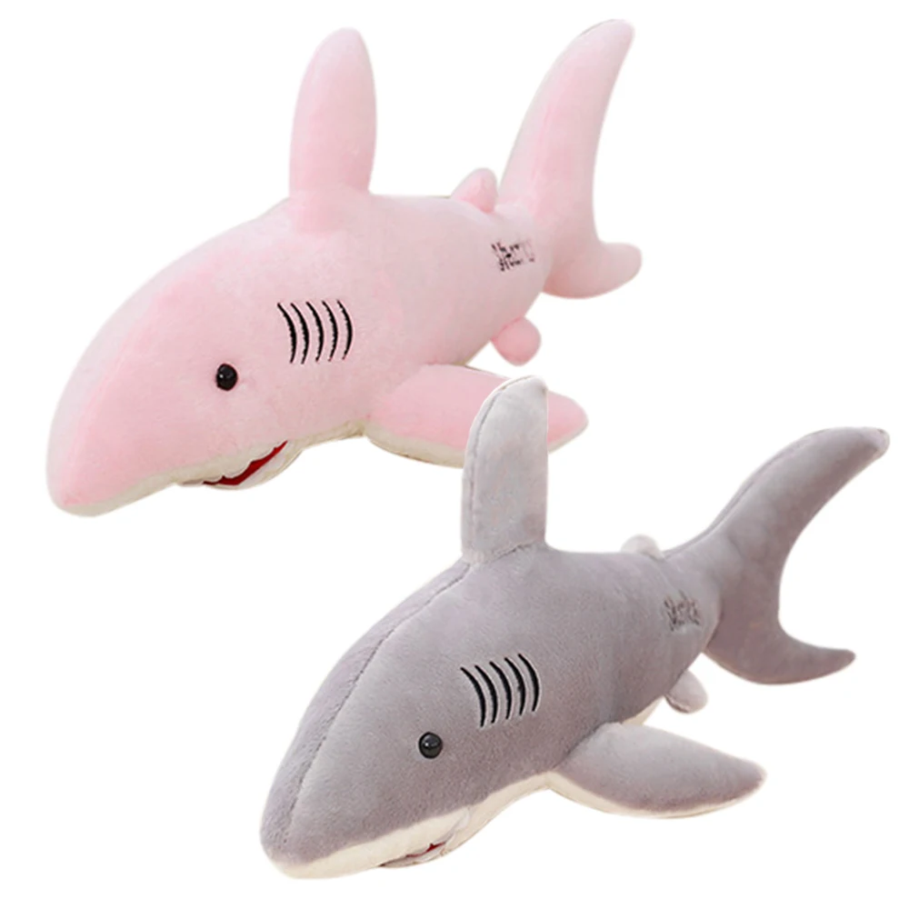 New Soft 50cm/70cm Shark Plush Shark Whale Stuffed Fish Ocean Animals Kawaii Doll Toys For Children Kids Cartoon Toy Baby's Gift