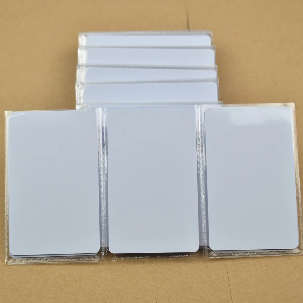 

100pcs/lot nfc changeable 1k S50 thin pvc proximity card RFID 13.56MHz ISO14443A Smart Card Waterproof