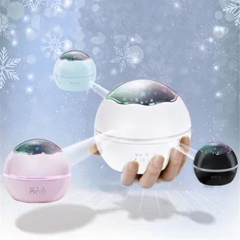 

Creative UFO Shape Starry Star Projection Night Light Romantic Rotate LED Battery Table Lamp for Baby Kids Sleeping