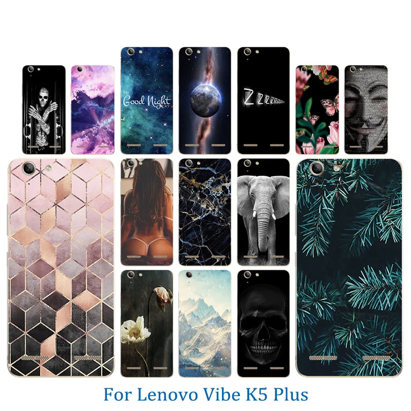 

Phone Cases for Lenovo Vibe K5 Covers K5 Plus Lemon 3 A6020 Bags Hook Pattern Soft TPU Silicon Case For Lenovo A 6020