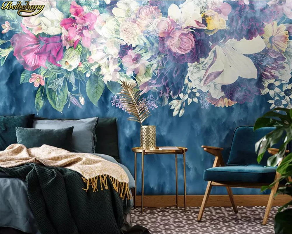 beibehang Custom wallpaper Nordic minimalistic retro abstract rose flower bedroom background wall papers home decor 3d wallpaper beibehang Custom wallpaper Nordic minimalistic retro abstract rose flower bedroom background wall papers home decor 3d wallpaper