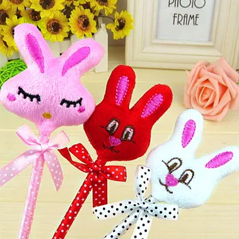 

Cute cartoon animal expression plush rabbit ball point pen 0.5mm blue ink