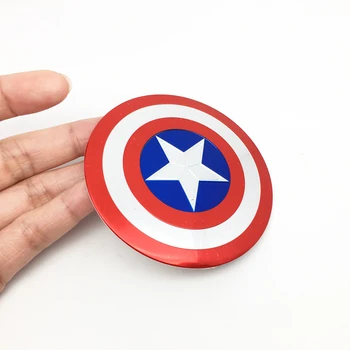 

ANTINIYA car styling 75mm Captain America Shield Aluminium Alloy Decorative Emblem Badge Sticker For Jaguar Hubcap Audi BMW