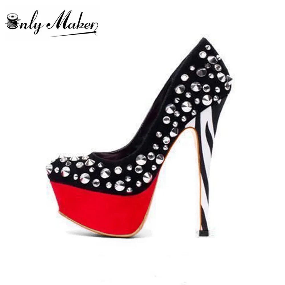 Onlymaker Wedding Shoes Sexy Pumps Shoes Extremely High Heel Shoes
