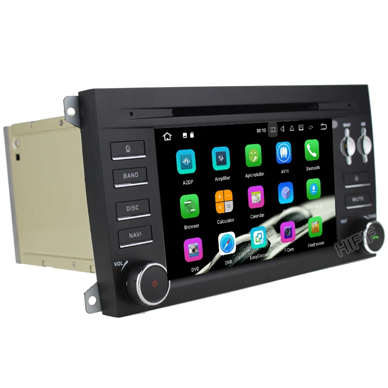 Cheap IPS Android 8.0 Two Din 7 Inch Car DVD Player Stereo System For Porsche/Cayenne With Octa Cores 4+32GB Wifi GPS Navigation Radio 3