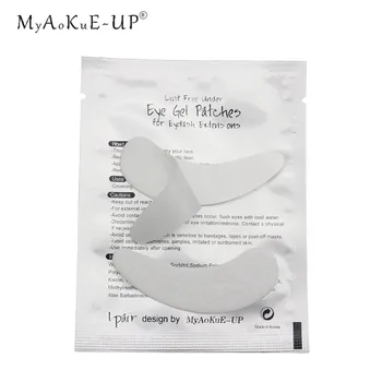 

100 Pairs/lot Gel Eye Pads Thin Patches Leaf Shape Eyelashes Paper Patches Tips Sticker Wraps Eyelash Extension Makeup Tools