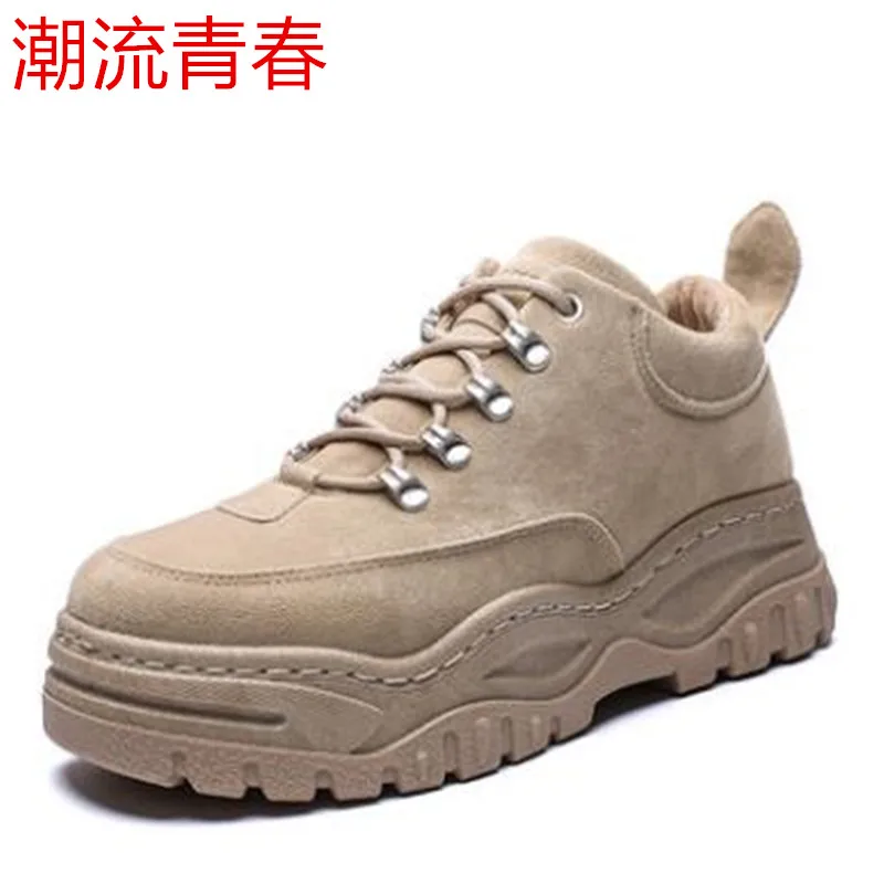 

Fashion New The bottom of the thick Mens low-top lace-up casual shoes Outdoor Sport Shoes Light Soft Sneakers size 39-44