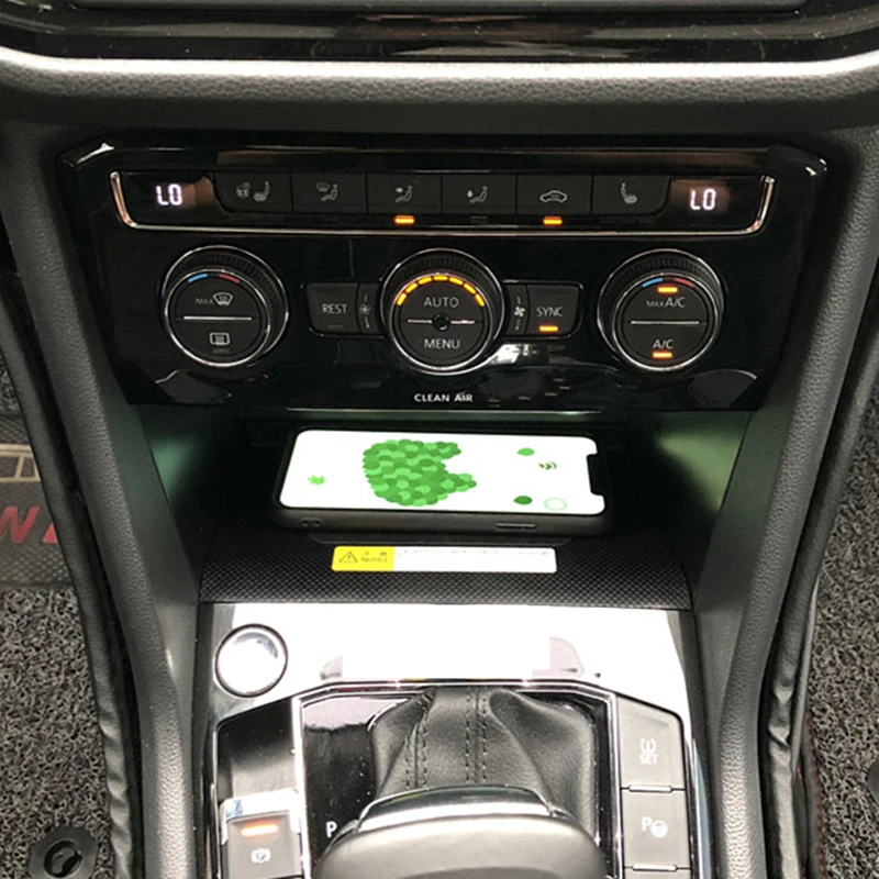 Беспроводное зарядное устройство Qi для VW Golf7 MK7 в автомобиле беспроводное Iphone X 8