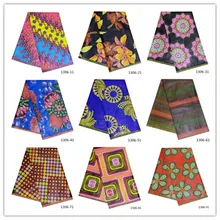 2019 Ankara African 100% Cotton Wax Prints Fabric Binta Real Wax High Quality 6 yard African Fabric for Party Dress 1306-11