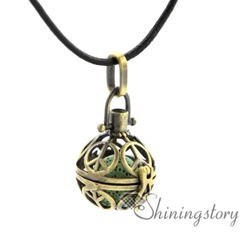 

peace sign openwork essential oil jewelry wholesale diffuser lockets aromatherapy inhaler essential oil necklaces lava volcanic