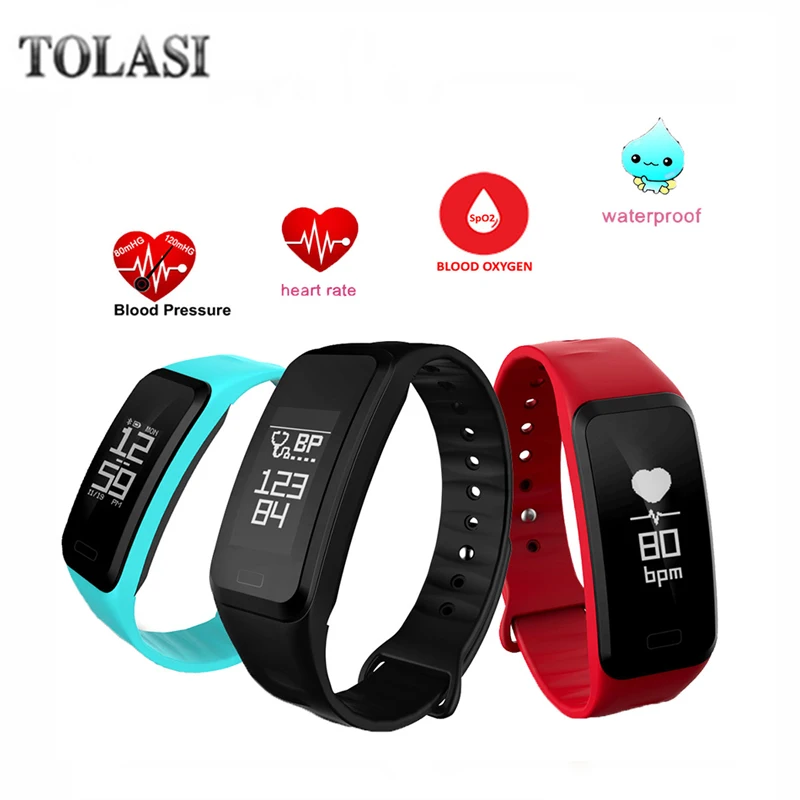 

R1 Smart Band Heart Rate monitor Watch Blood Pressure Pedometer Waterproof Sport tracker Fitness Bracelet Clock For iOS Android