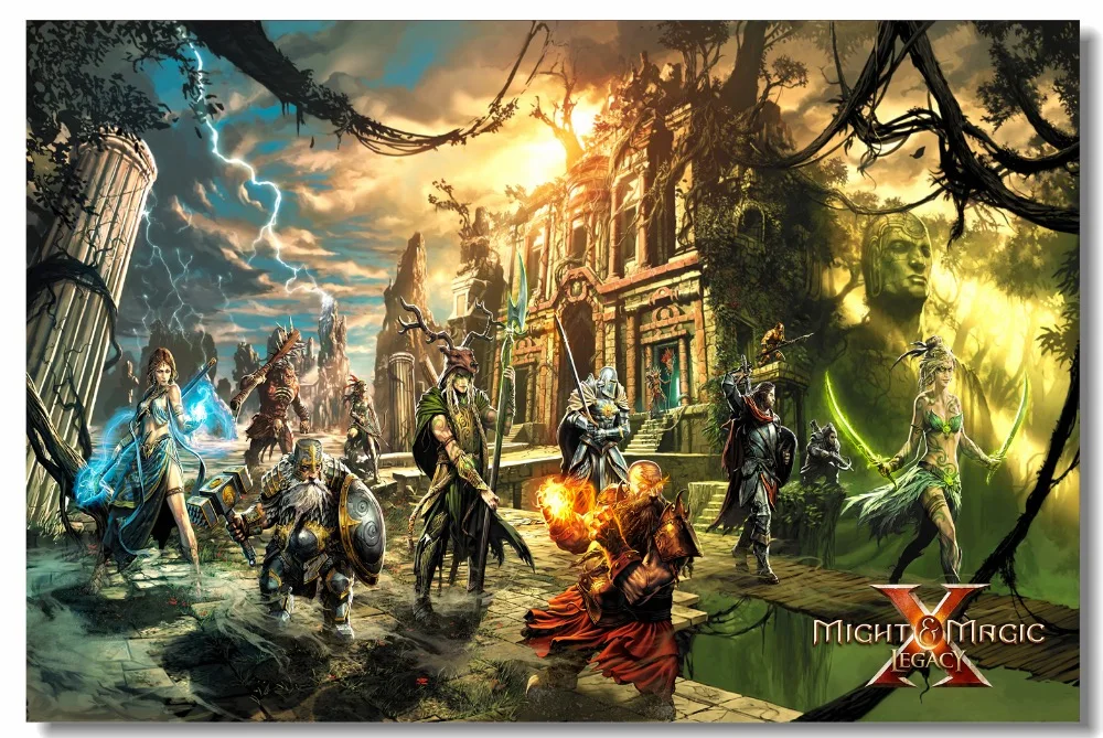 Custom Canvas Wall Decals Game Poster Heroes Might Magic X Legacy