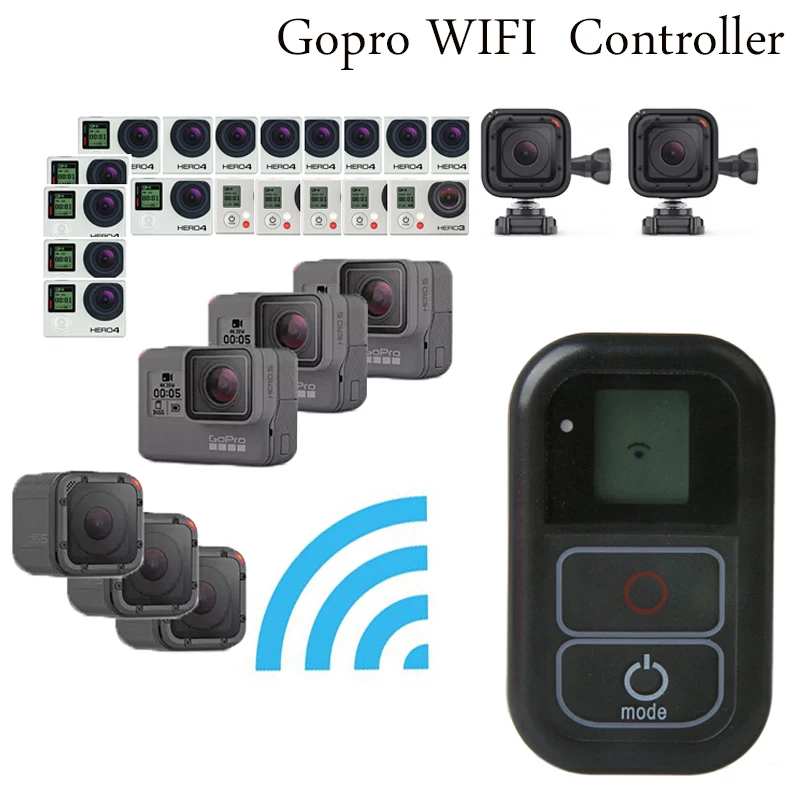 2M Waterproof Smart WIFI Remote Control Set Controller for GoPro Go pro