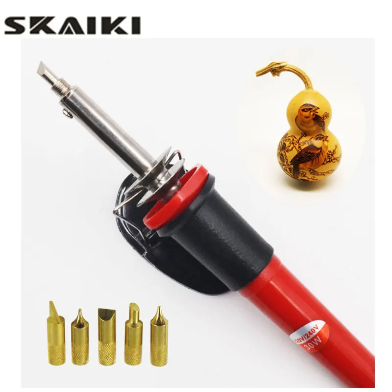 Free Shipping 7pcs Pyrography pen Soldering iron High temperature resistant Soldering iron set 5 kinds tips for carving Free Shipping 7pcs Pyrography pen Soldering iron High temperature resistant Soldering iron set 5 kinds tips for carving