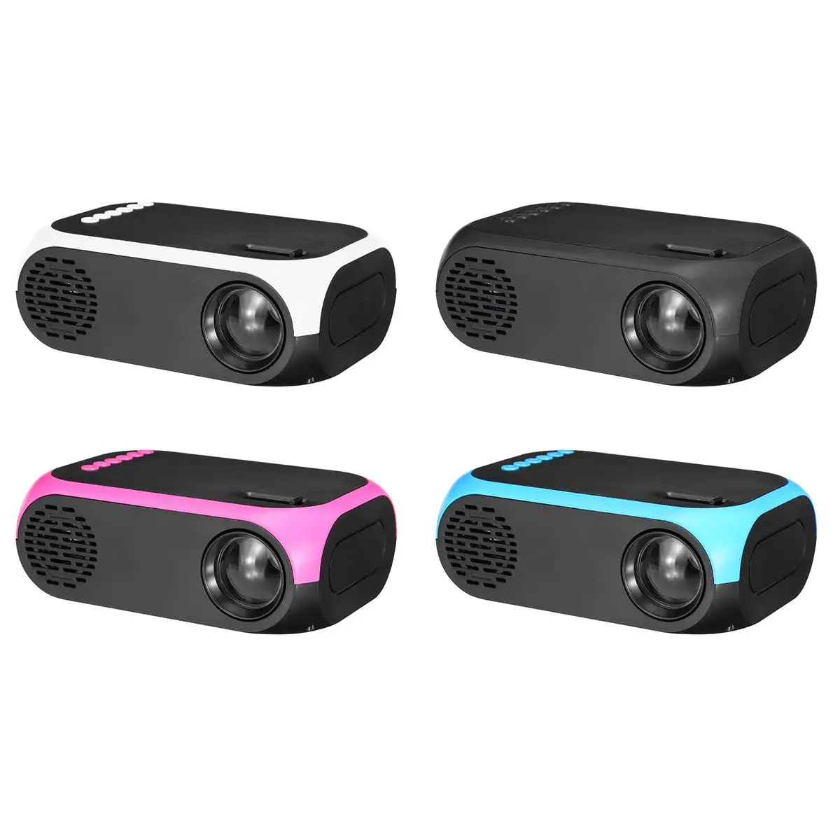 Мини-проектор 1080p HD USB TF Поддержка 3D MP4 портативный кинопроектор Система домашнего кинотеатра кинопроектор