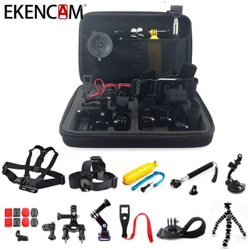 

EKENCAM Accessories head Strap chest strap tripod mount bag for GoPro Hero 5 4 3 SJCAM SJ4000 Xiaomi Yi 4K h9 Action Camera