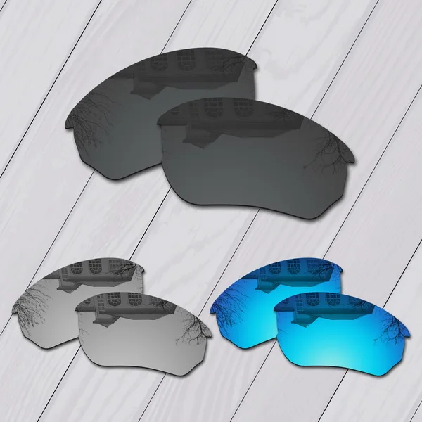 E.O.S поляризованные улучшенные Сменные линзы для солнцезащитных очков Оукли Flak Beta-несколько вариантов - Цвет линз: Black-Silver-Blue