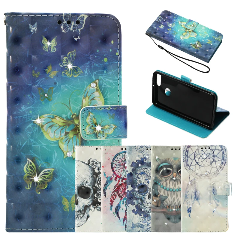

3D Diamond Flip Wallet Case Leather Phone Soft TPU Silicone Cover Shell Coque Fundas for xiaomi Mi A2 Lite Redmi 6 6A 6Pro S2 Y2