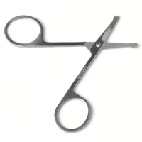 Stainless Steel Nose Hair Scissors Trimmers Makeup Cut Ear Facial Small Hair Remover Beauty Tool Fashion 2020 Silver Portable 1