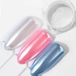 2g блестящее зеркало пудра-Глиттер для ногтей пыль тонкое мерцание DIY украшения пигмент для ногтей инструмент массаж