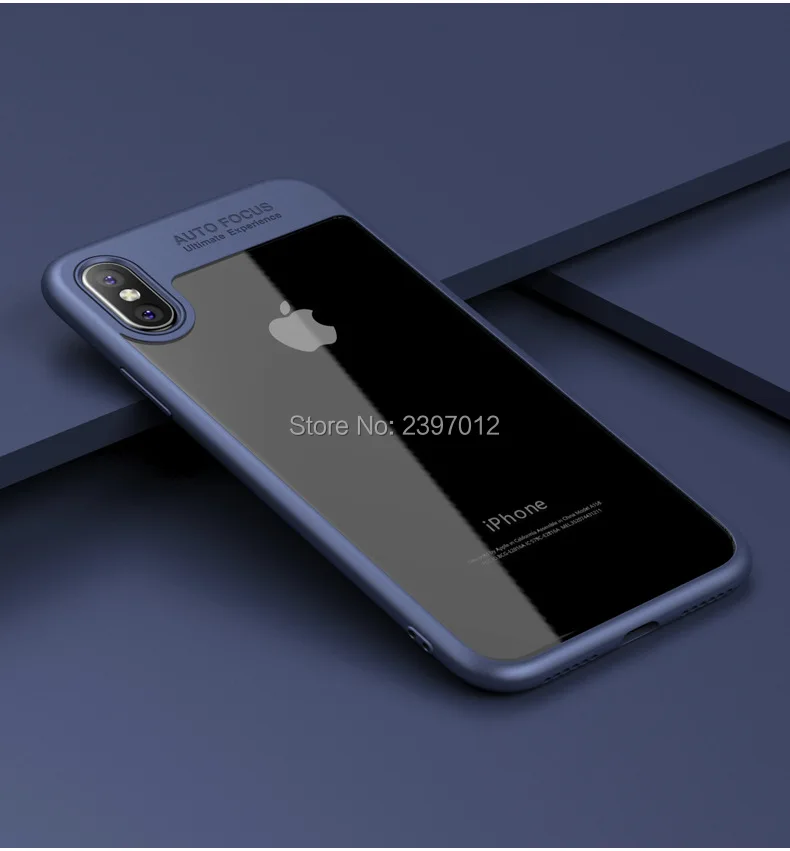 200 шт. Полный Защитные ТПУ и PC чехол для iPhone X случае акрил жесткий прозрачный тонкий задняя крышка для iPhone 6 7 8 плюс чехол телефона