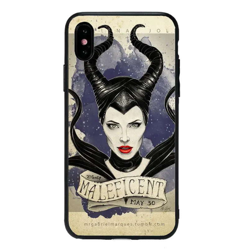 Sleeping curse Maleficent Mobile Phone Case For iPhone 11 11Pro MAX 10 X XS Max XR 5 5S SE 6 6S 7 8 Plus Soft TPU Phone Cover