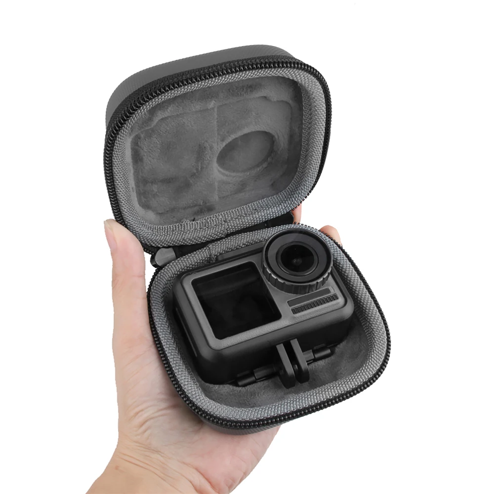 Мини защитный чехол для хранения DJI OSMO экшн-Камера Дорожная сумка для переноски Чехол с карабином мягкая плюшевая тканевая коробка