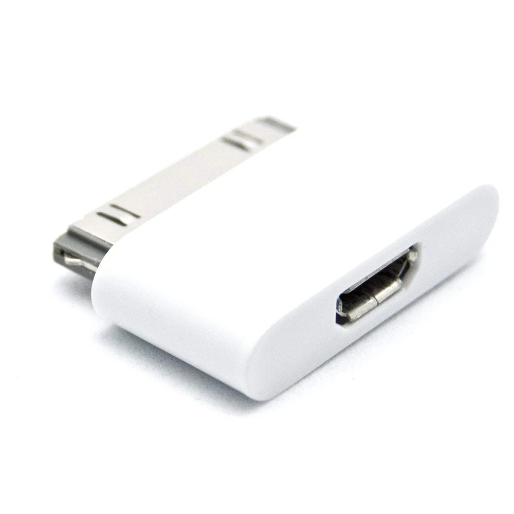 Женский Micro USB до 30 pin Мужской Разъем для Apple iPhone 4 4S iPhone4S 3gs ipad 1 2 3 ipod зарядный кабель адаптер Аксессуары
