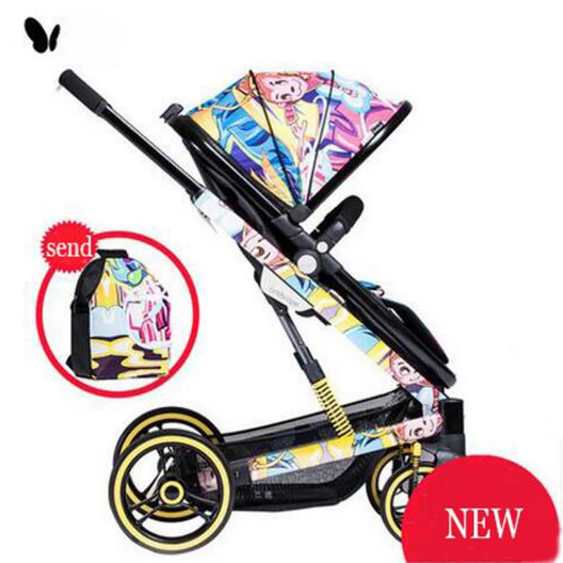 

Baby stroller can be sitting in a light folding stroller children stroller high landscape baby carriage Russin free shipping