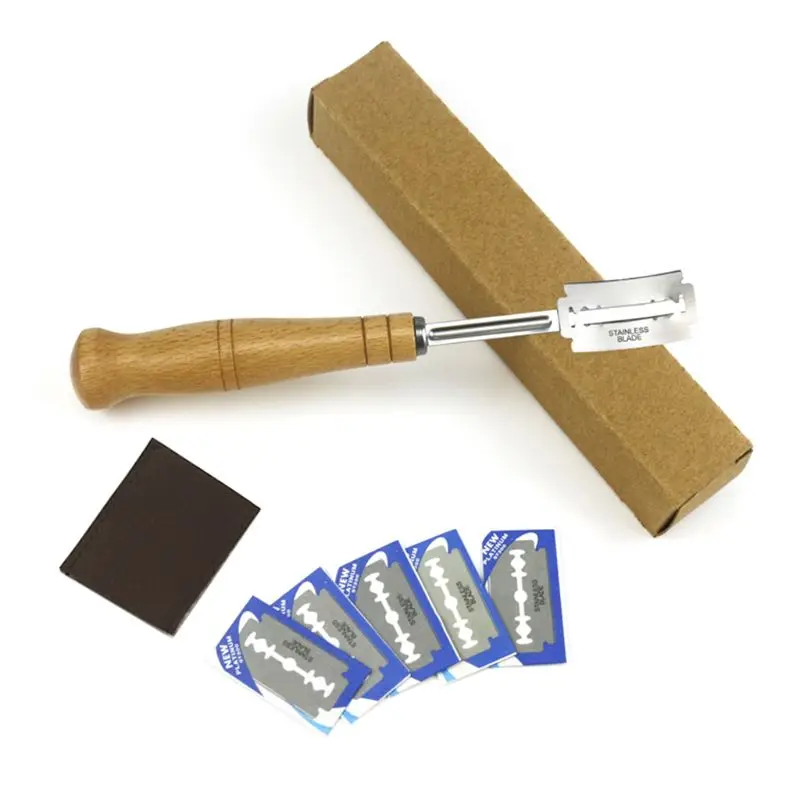 

4pcs/set Flour Stick Scraper Bread Knife with 5 Replaceable Blades Kitchen Baking Tool For Western Baguette Cutting