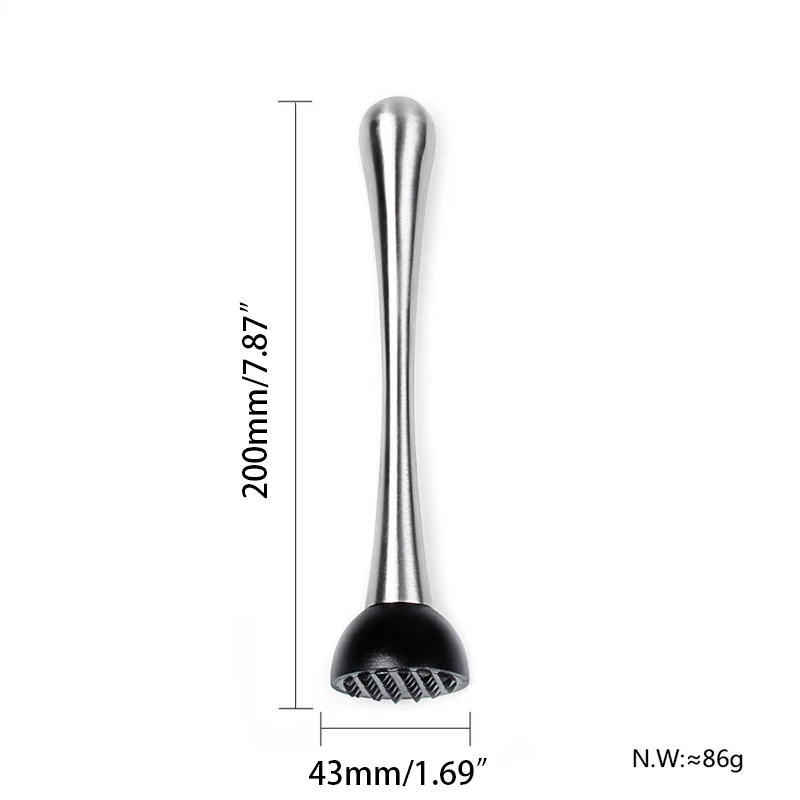 1 шт., нержавеющая сталь, палочка для взбивания лимона, металлический пресс, инструменты для барменов, массажер, шейкер для коктейлей Винный аксессуар