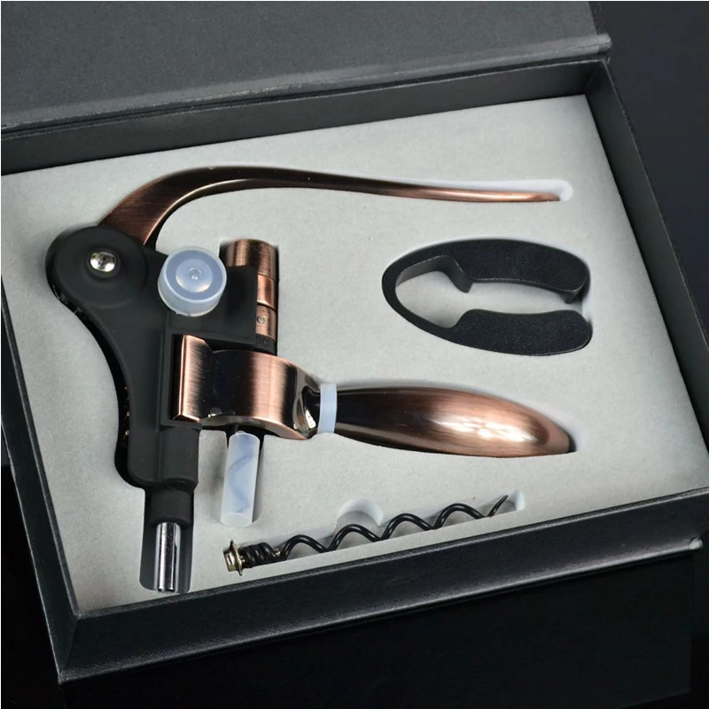 RSCHEF 1 pcs Red wine bottle opener, rabbit shaped wine with wine set