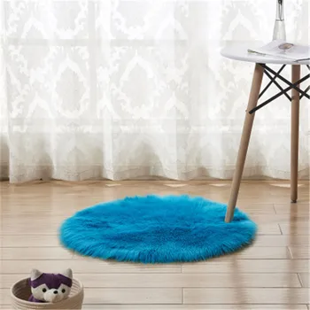 

Round Carpet Imitation Australian Sheepskin Wool blanket Living Room Coffee Table Mats Children's cushion Bedroom Yoga Carpet