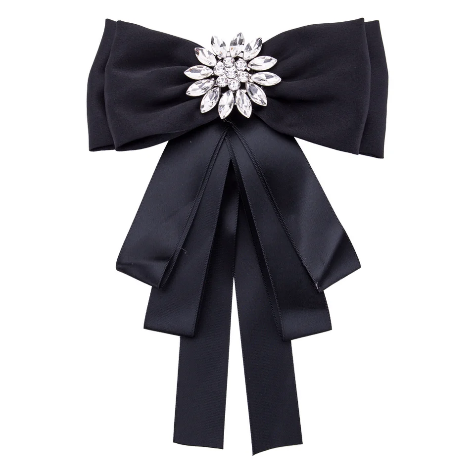 

i-Remiel Fashion Multilayer Exaggerated Bow Tie Brooch Ribbon Bowties Women's Suit Shirt Collar Decoration Clothing Accessories