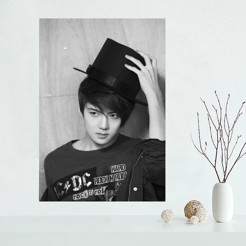 Хорошая EXO Sehun плакат пользовательские холст Арт отделочная ткань для дома печати