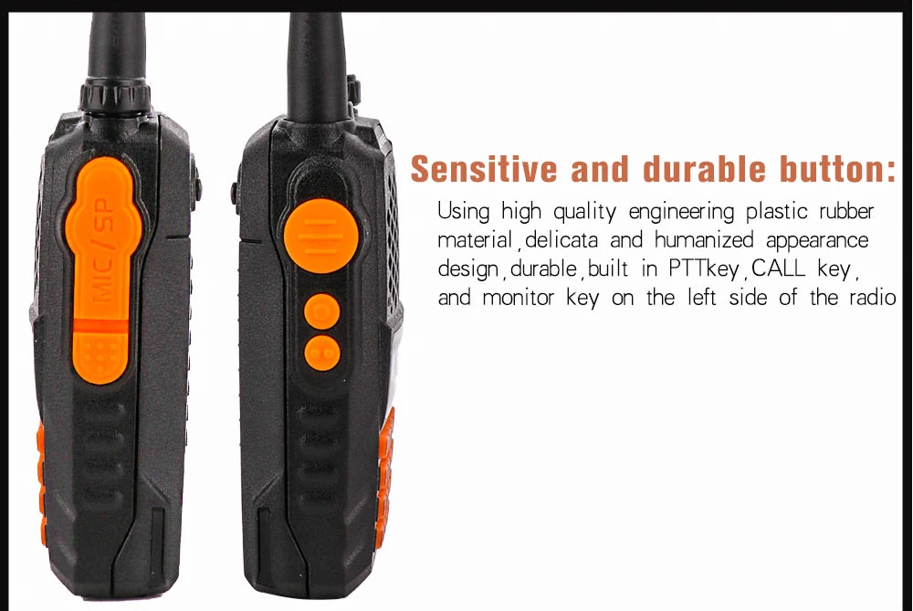 BAOFENG UV-6R VHF UHF Handheld Interphone with LCD Receiver 128 Chs 1750Hz Call Tone CB Radio DTMF Encode Emergency Alarm VOX (14)